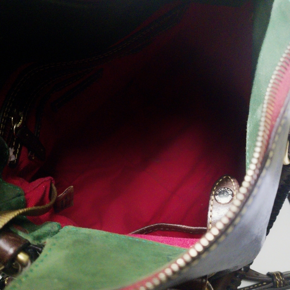 Dooney & bourke stanwhich satchel handbag purse black  florentine leathe… - Picture 7 of 7